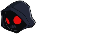SlotsVader Casino – logo z kapturem i napisem Slots Vader